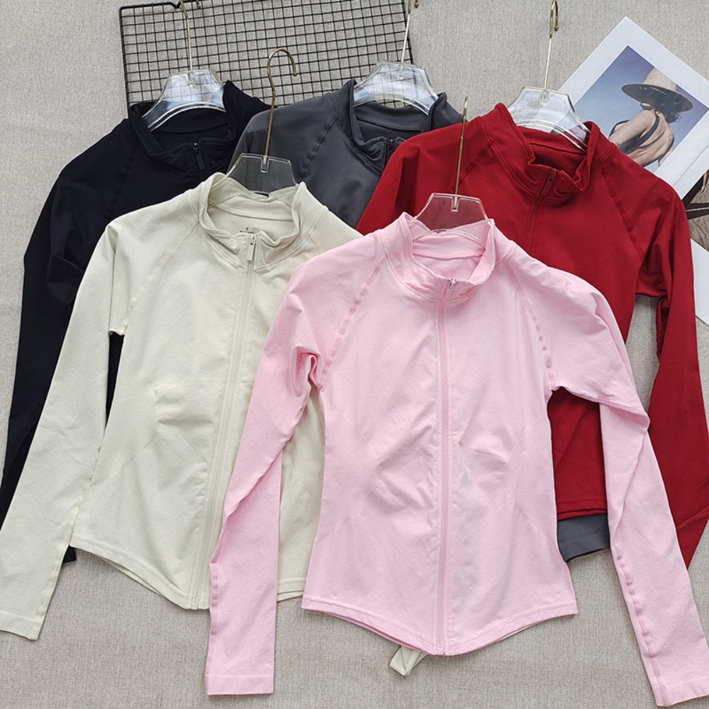 Yoga Fitness Com - Women's Long Sleeve Top Full-Zip Yoga
