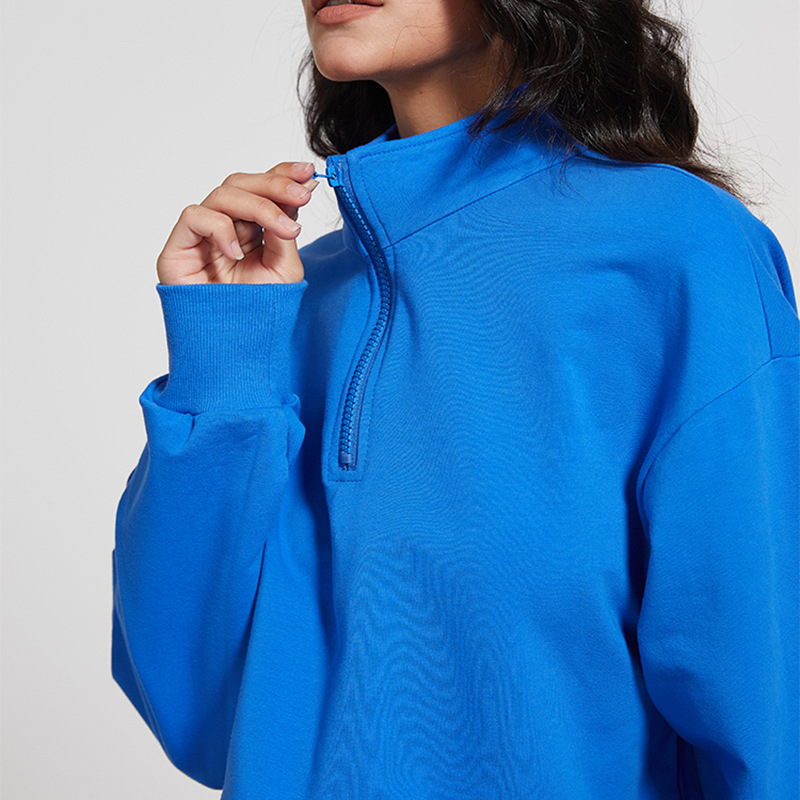 Yoga Fitness Hoodie - WESTSHAN EU Size Stand Collar Fitness