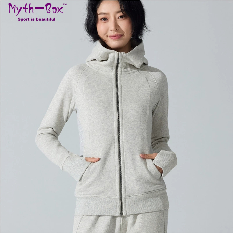 Yoga Fitness Hoodie - Winter Women Sport Jackets Fleece Warm