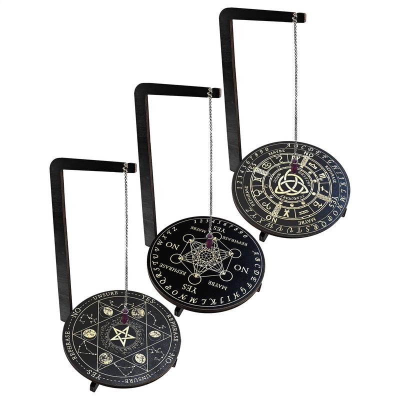 Yoga Fitness Board - Wood Pendulum Display Stand Jewelry Crystal