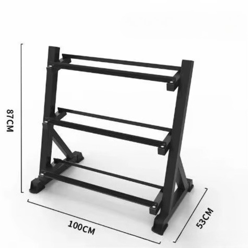 Kettlebell - 3-Layer Barrel Dumbbell Rack Multifunctional Kettlebell