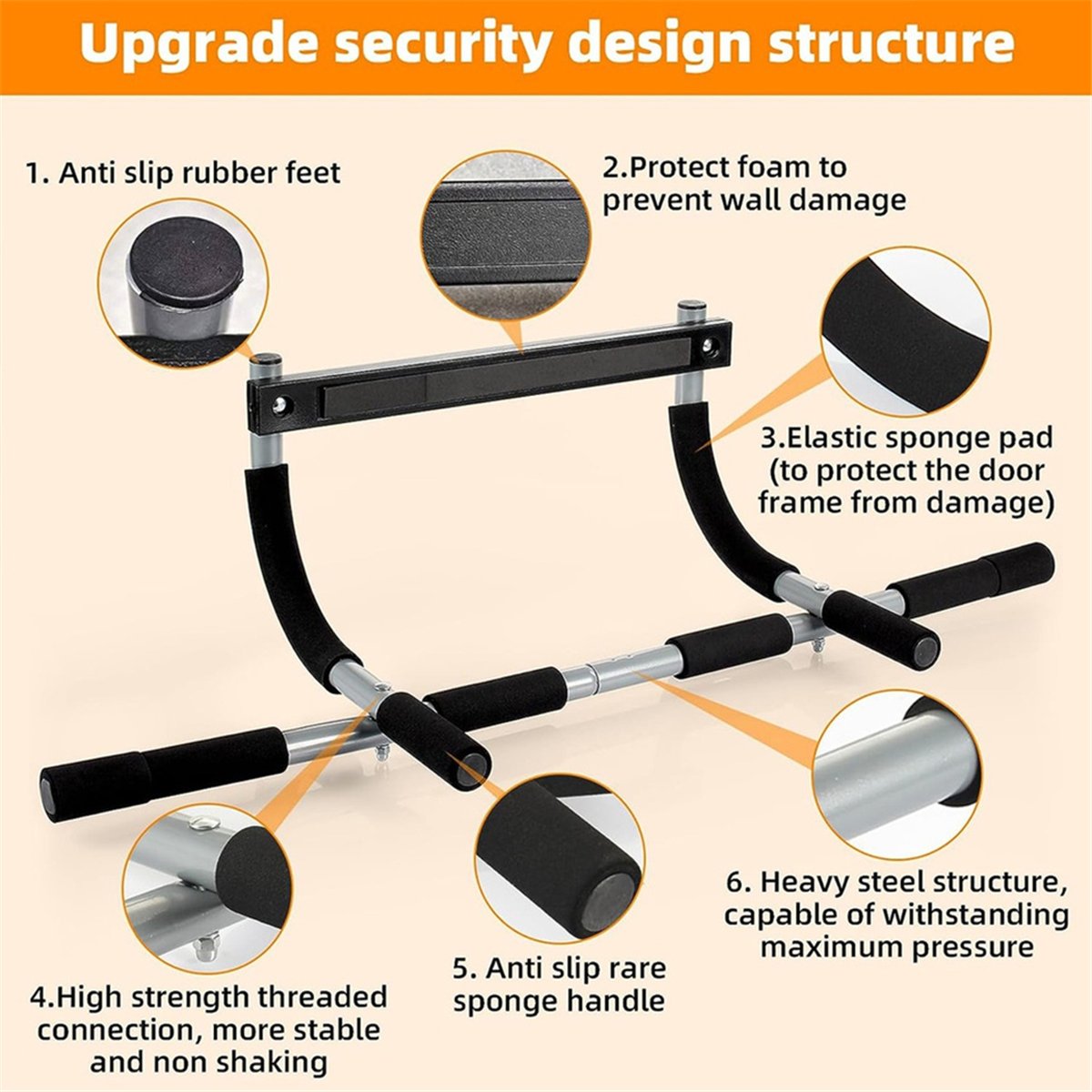 ABST Wall Mounted Pull Up Bar  - огляд і ціна Pull Up Bar Doorframe