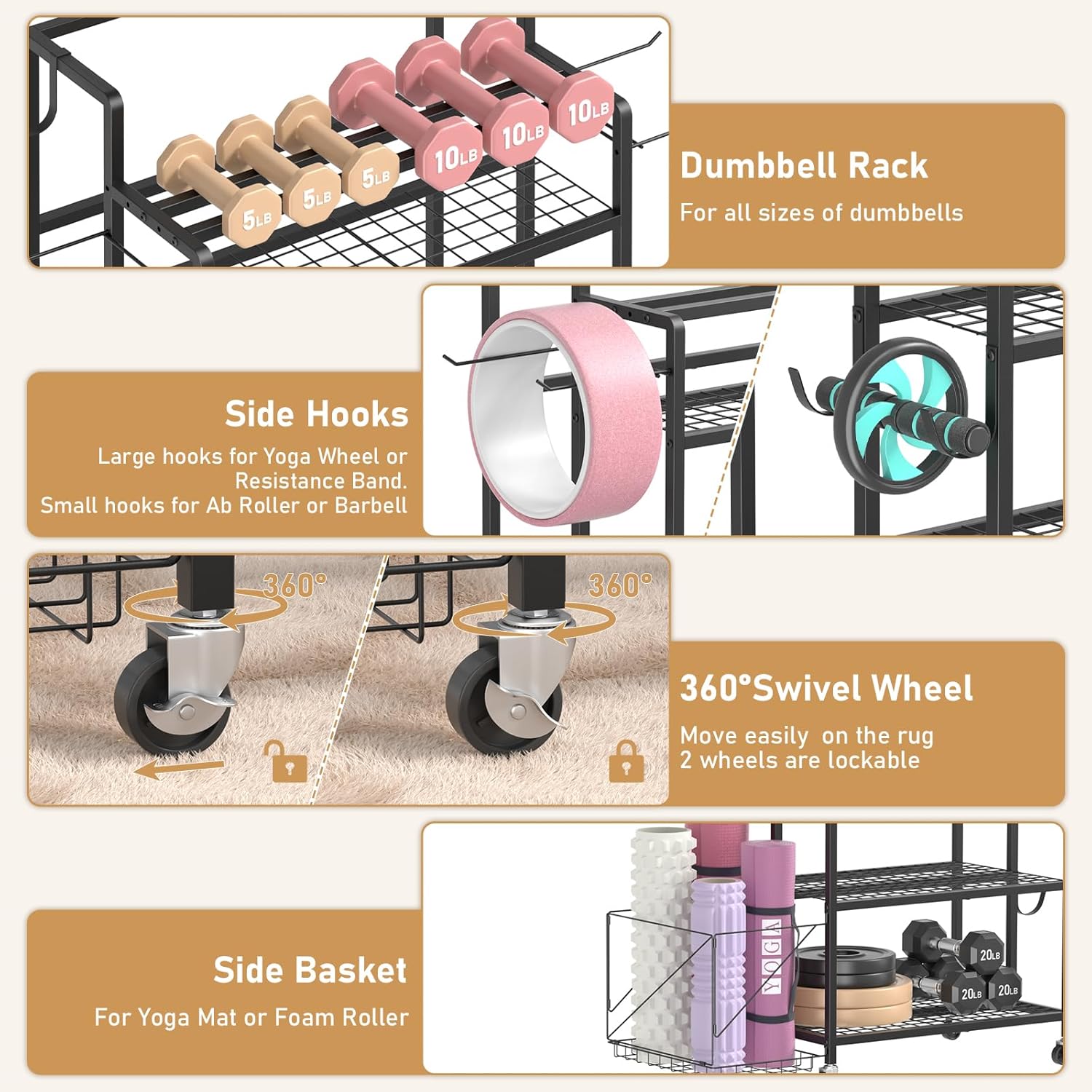 Home Gym Storage, No Material  - огляд і ціна Kettlebell