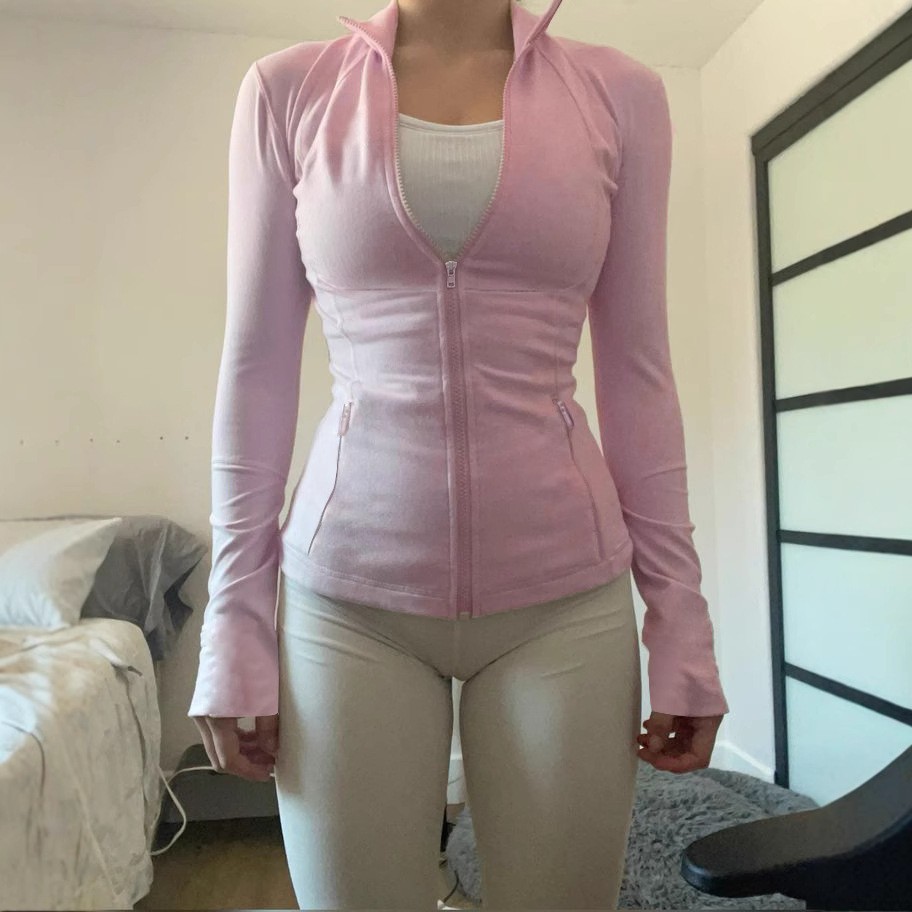 Zipper T-shirt Women's Fitness - огляд і ціна Yoga Fitness Hoodie
