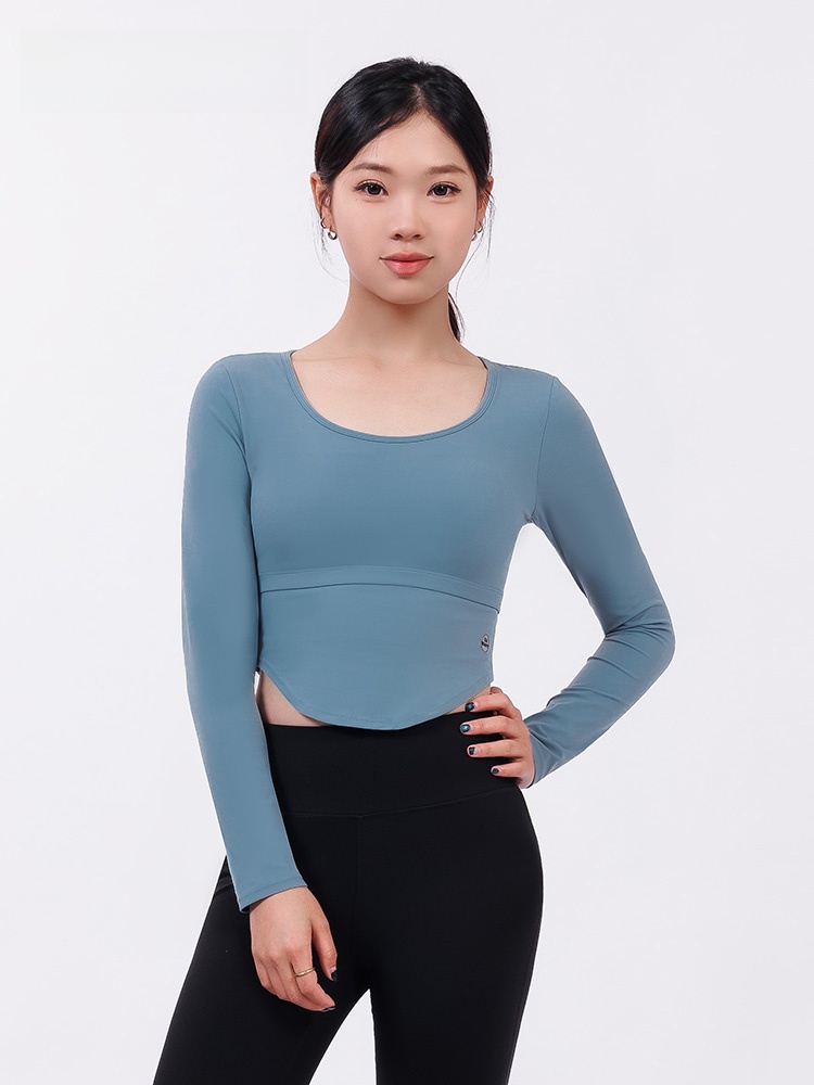 Black Long Sleeve Yoga T-Shirt - огляд і ціна Yoga Fitness Com