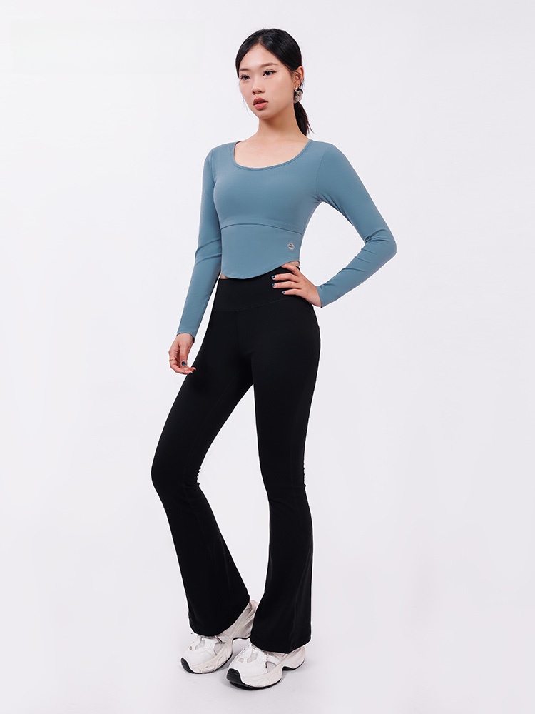 Black Long Sleeve Yoga T-Shirt - огляд і ціна Yoga Fitness Com