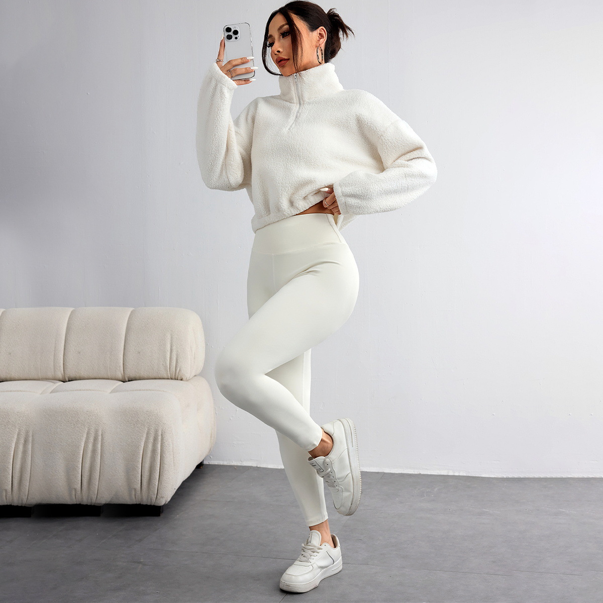 New Autumn and Winter Solid Co - огляд і ціна Yoga Fitness Hoodie