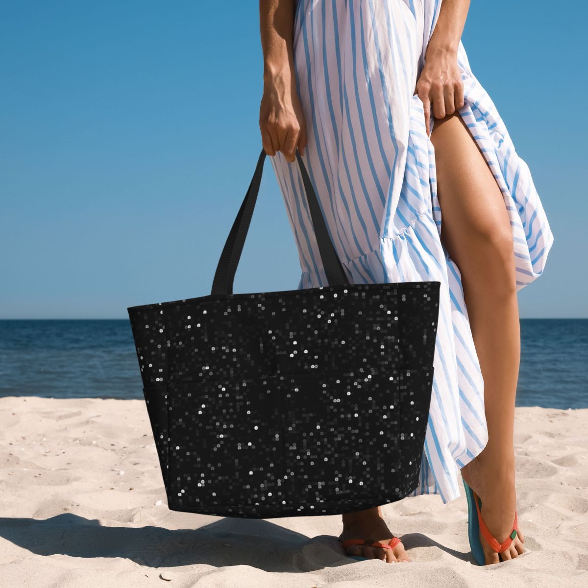 Printed Image Of Black Sequins - огляд і ціна Yoga Fitness Images