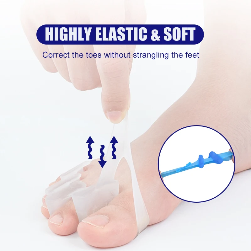 1 Pair Silicone Toe Separator  - огляд і ціна Yoga Toe Separator