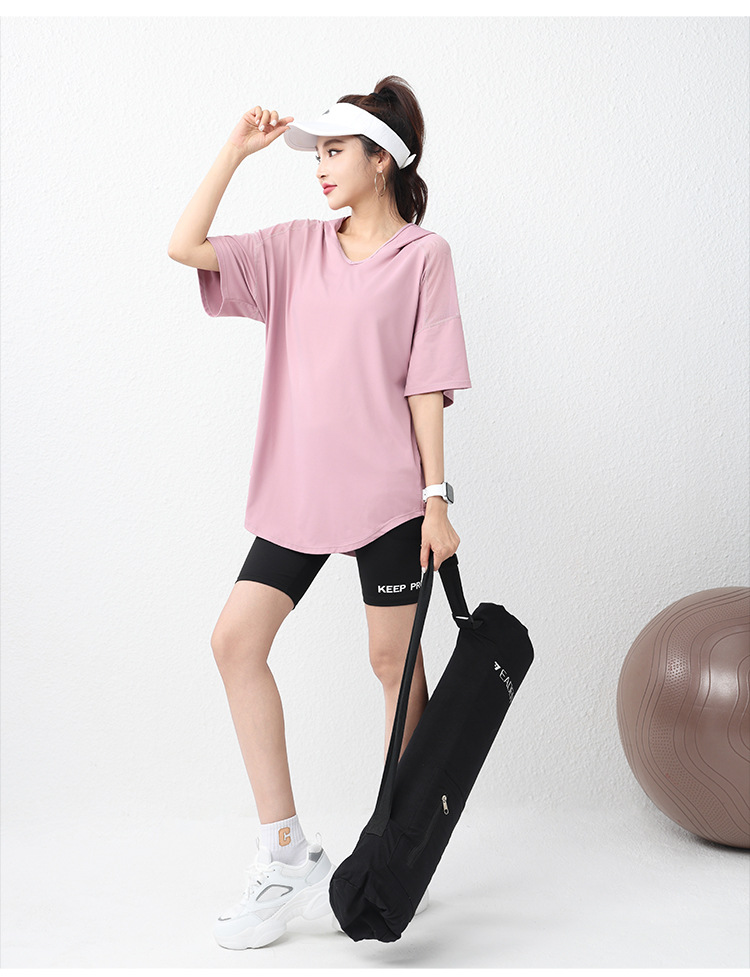 Woman Yoga Short Sleeve Hoodie - огляд і ціна Yoga Fitness Hoodie