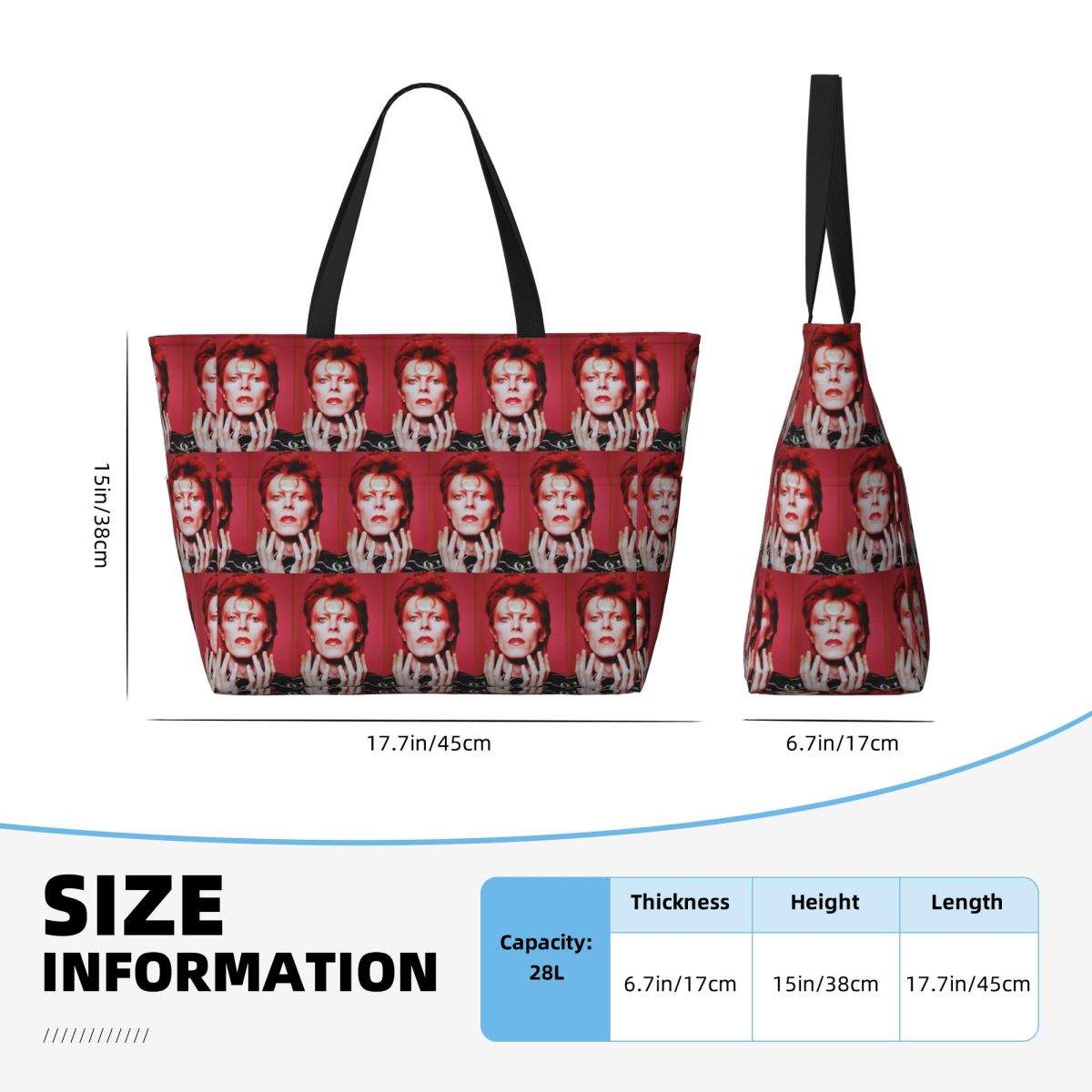 Davids Bowied Beach Tote Bag S - огляд і ціна Yoga Fitness Tote