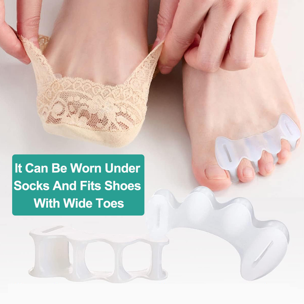 1Pair Gel Hard Silicone Toe Fi - огляд і ціна Yoga Toe Separator