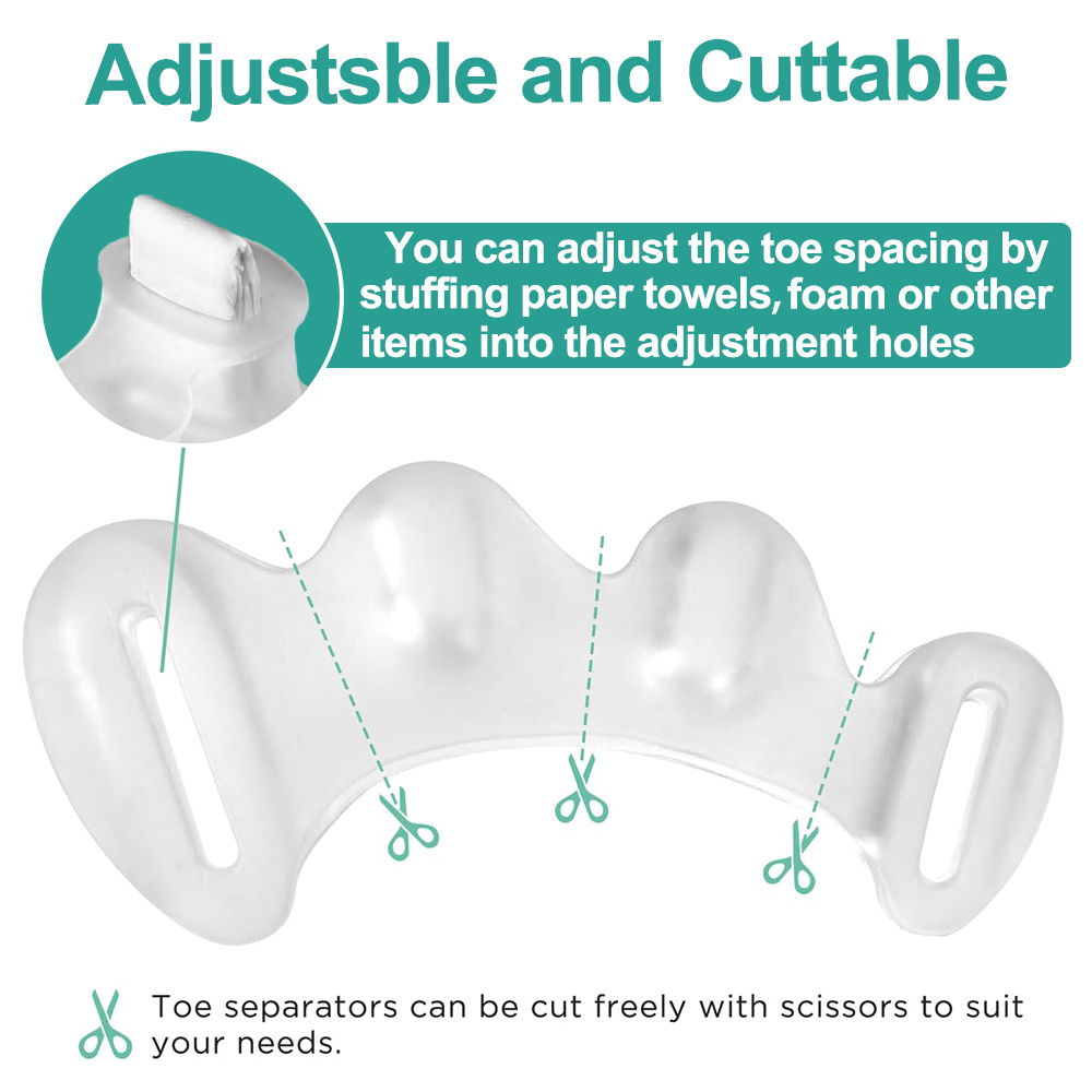 1Pair Gel Hard Silicone Toe Fi - огляд і ціна Yoga Toe Separator
