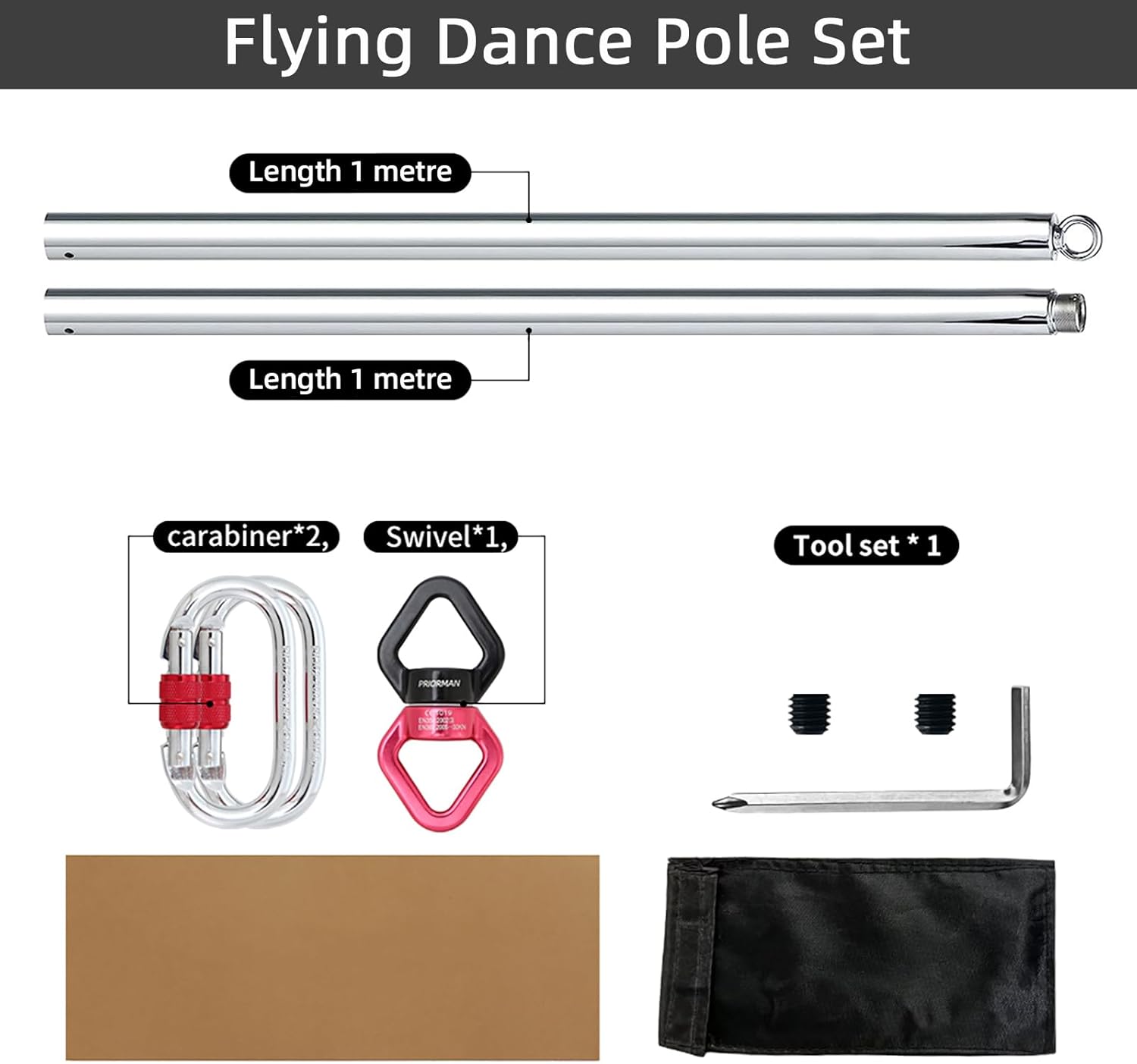 Aerial Flying Dance Pole 2M 36 - огляд і ціна Yoga Fitness Spinning