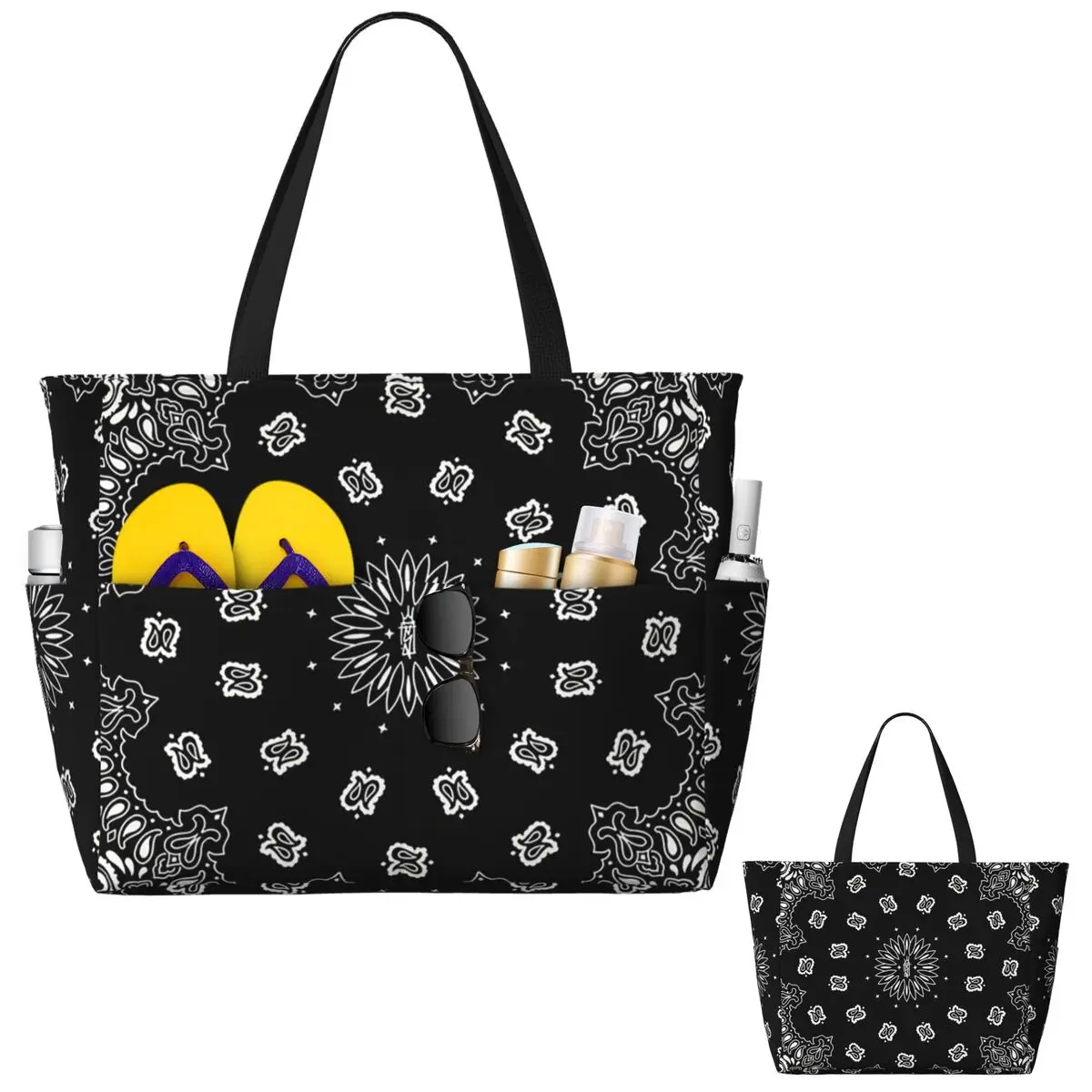 Bandana Custom Beach Tote Bag  - огляд і ціна Yoga Fitness Tote