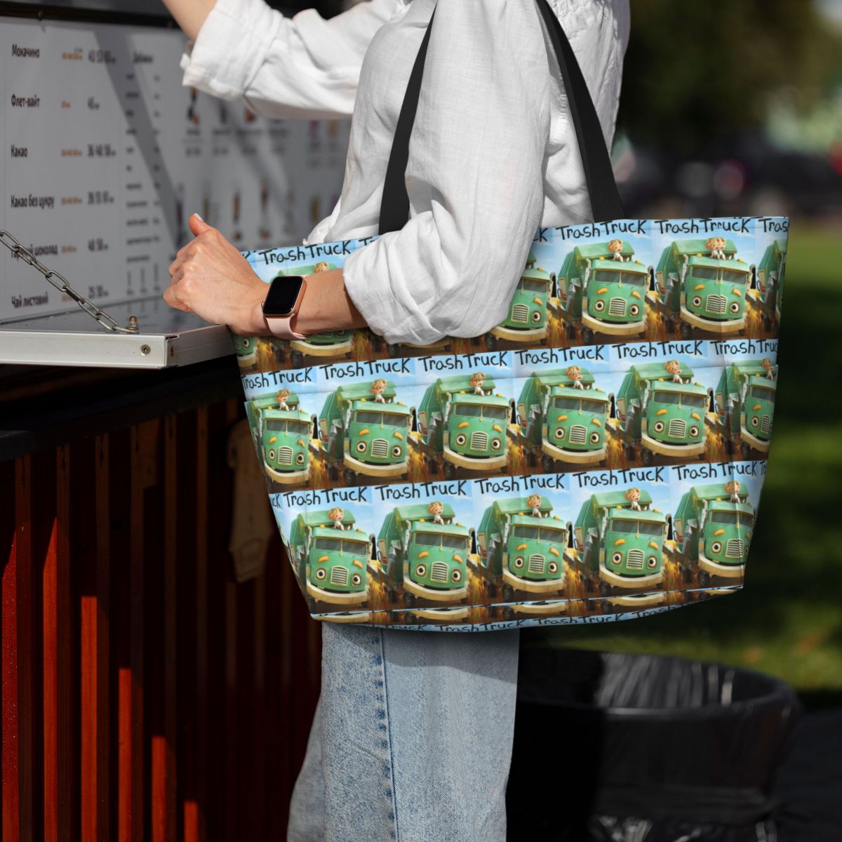 Hank And Trash Truck Cartoon B - огляд і ціна Yoga Fitness Tote