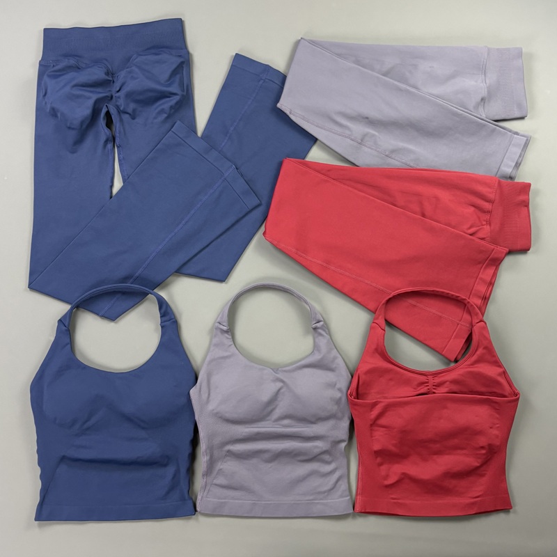 2Pcs Flare Leggings Set Seamle - огляд і ціна Yoga Fitness Zumba