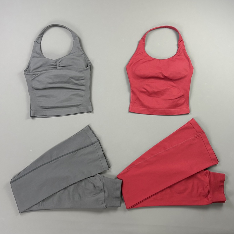 2Pcs Flare Leggings Set Seamle - огляд і ціна Yoga Fitness Zumba