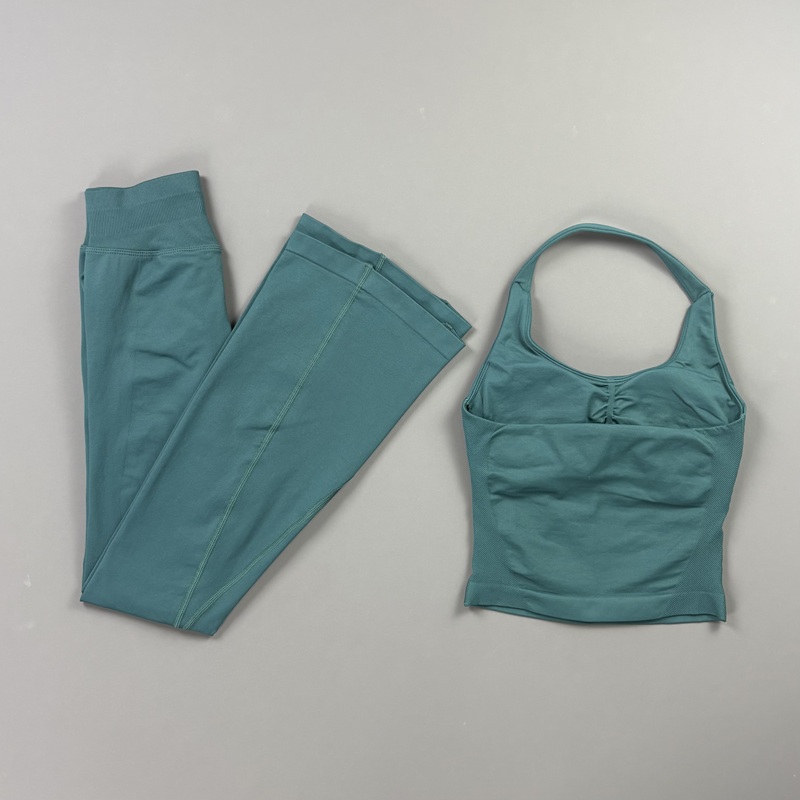 2Pcs Flare Leggings Set Seamle - огляд і ціна Yoga Fitness Zumba