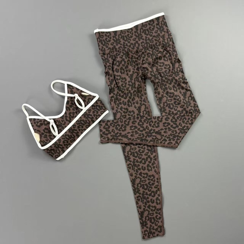 HISTELLO 2Pcs Leopard Yoga Bra - огляд і ціна Yoga Fitness Zumba