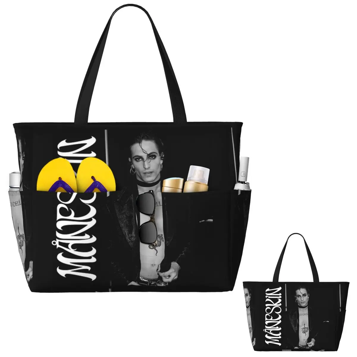 Damiano David Maneskin Beach T - огляд і ціна Yoga Fitness Tote
