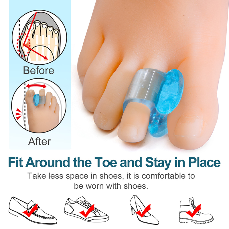2pcs Silicone Toe Separator  S - огляд і ціна Yoga Toe Separator
