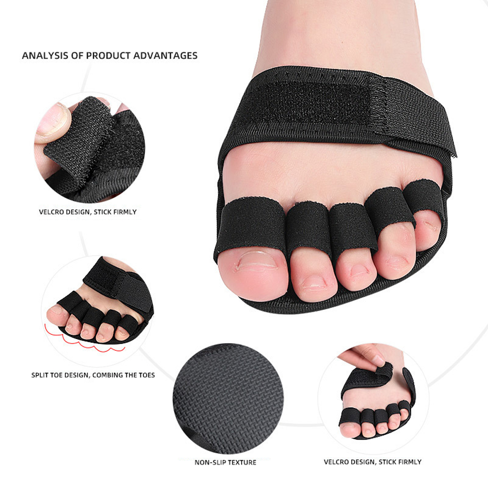 1 Pair Five-Finger Half-Palm Y - огляд і ціна Yoga Toe Separator