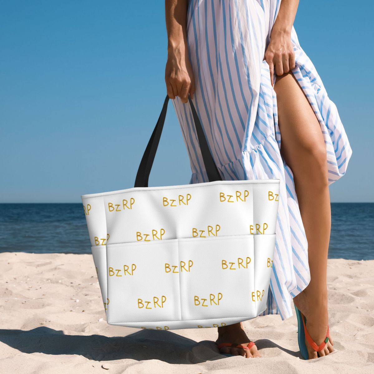 Bizarrap Cap (BZRP) Beach Tote - огляд і ціна Yoga Fitness Tote