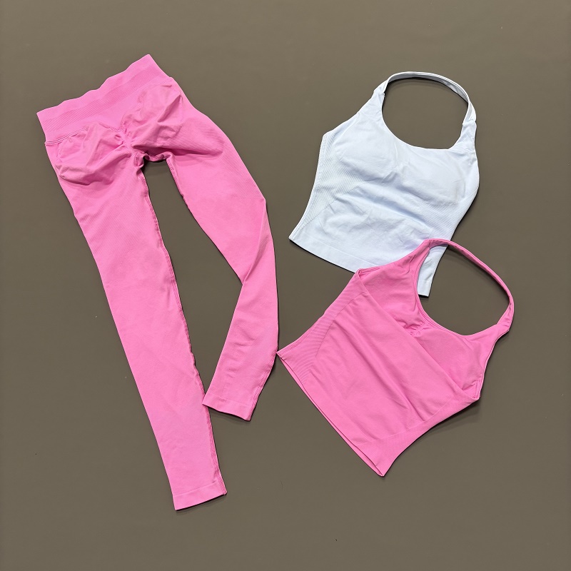 2PCS Halter Neck Sportswear Se - огляд і ціна Yoga Fitness Zumba
