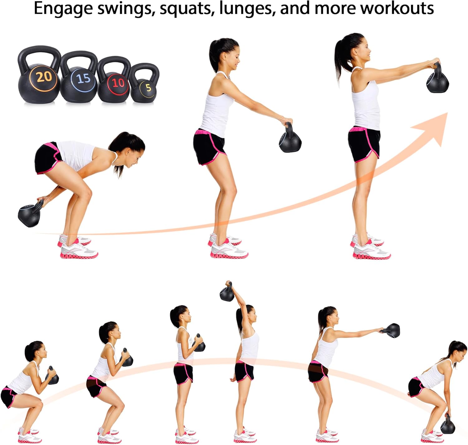 Home HIIT Workout 4-Piece Kett - огляд і ціна Kettlebell